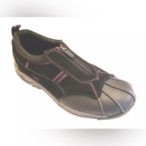 Ryka Womens Water Resistant Front Zip Suede Sneakers Size 10